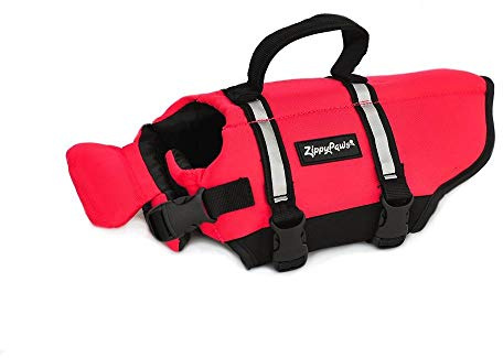 ZippyPaws Adventure Dog Life Jacket - Dog Life Vest for Swimming & Boating