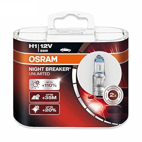 Osram H1 12V 55W 64150NBU Night Breaker Unlimited Auto Lampen Halogen Scheinwerfer Paar
