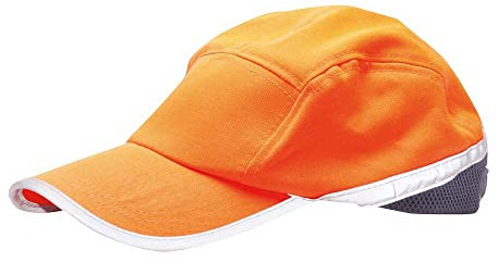 Portwest Warnschutz-Baseball-Cap, Größe: Einheitsgröße, Farbe: Orange/Marine, HB10ONR