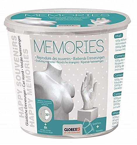 Glorex 6 2704 011 - Abform Set Memories, Komplettset zum abformen und gießen von größeren Objekten