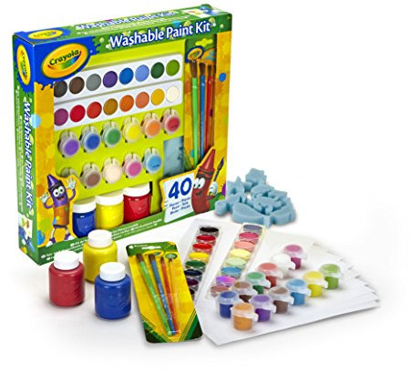 CRAYOLA - Set Peinture lavable, 40 pièces, Activité créative enfants, pour l’école et les loisirs, 54-0155