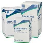 Lot de 5 paquets de 25 compresses de gaze stériles 5 cm x 5 cm 4 plis non tissées et douces
