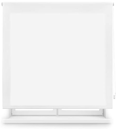 Blindecor Ara | Estor enrollable translúcido liso - Blanco Roto, 160 x 175 cm (ancho por alto) | Tamaño de la Tela 157 x 170 cm | Estores para ventanas