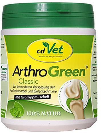 cdVet ArthroGreen Classic 345g - Nahrungsergänzung zur Unterstützung der Gelenke für Hund und für Katze durch Vitamine und Mineralien