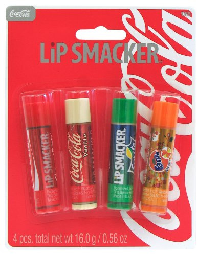 Lip Smacker Coca Cola and Fanta Lip Balms Pack of 4
