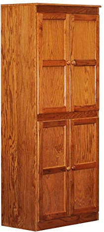 Concepts In Wood Storage Cabinet - Adjustable Shelves - 30 x 72 (Oak)