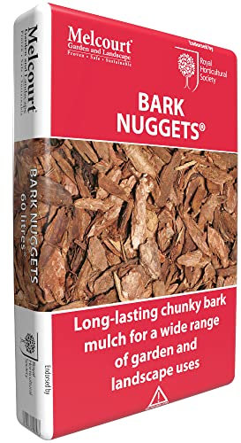 Melcourt Decorative Bark Large Nuggets Mulch 60lt