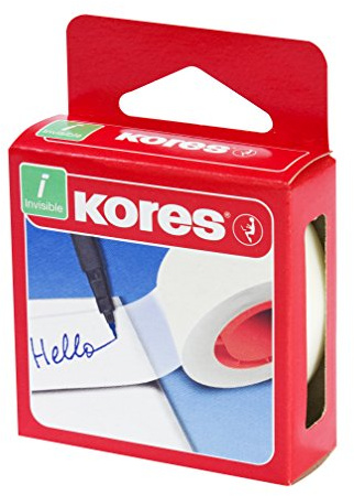 Kores K53319 Klebefilm Invisible Tape, 19 mm x 33 m, matt