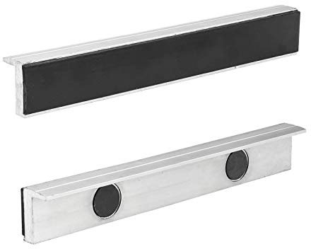 Dema Alu Schutzbacken, Schonbacken 200 mm, magnetisch, für Schraubstock, Schonbacken für Werkstücke, Schutz vor Kratzern und Beschädigungen