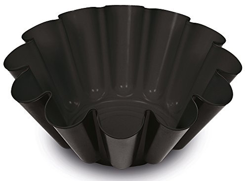 Guardini, Stampo budino Ø 22 cm, Acciaio con rivestimento antiaderente, Nero, Made in Italy, Linea Gardenia