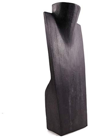 Busto espositore per collane, in legno massiccio, altezza: 35 cm