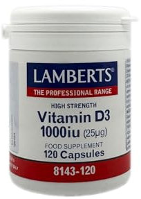 Lamberts Vitamina D 1000ui - 120 Cápsulas