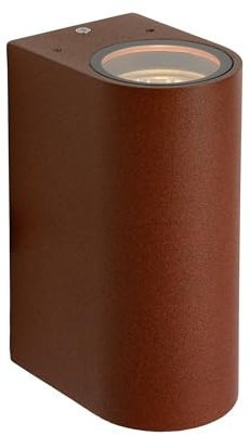 Lucide BOOGY - Wandstrahler Außen - 2xGU10 - IP44 - Rostfarbe