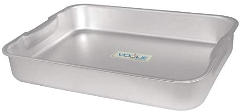 Vogue Aluminium Roasting Dish 370mm - Even Heat Transfer, Bend Resistant, Handles K423