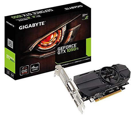 Gigabyte GeForce GTX 1050 Ti OC Low Profile 4G GeForce GTX 1050 Ti 4GB GDDR5 - graphics cards (NVIDIA, GeForce GTX 1050 Ti, 7680 x 4320 pixels, 1303 MHz, 1417 MHz, 7680 x 4320 pixels), Black