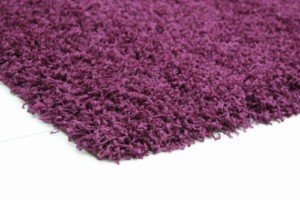 Funky Hochflor Teppich Shaggy Langflor lila 60x115 cm