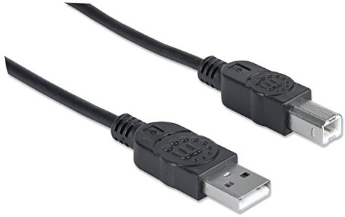 Manhattan 337779 Hi-Speed USB 2.0 Anschlusskabel (Typ A-Stecker auf Typ B-Stecker) 5 m schwarz