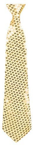 Boland 52951 Cravate Spangles Doré Env. 40 cm