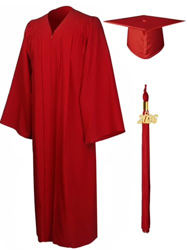 GraduationMall 2026 Toga Laurea Toga e Tocco Cappello Laurea Uomo Donna Nappa Cerimonia Universitaria Unisex Costume Carnevale