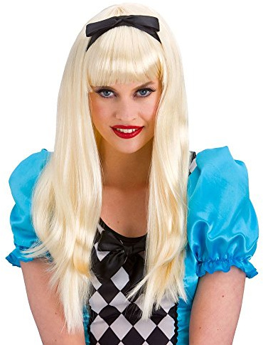 Wicked Costumes Adult Storybook Alice Fancy Dress Wig with Bow