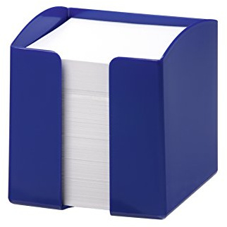 Durable Trend Note Box with 800 White Paper Notes - Opaque Blue