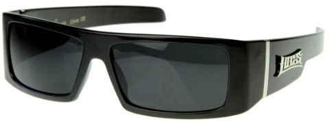 Locs Hardcore Gangsta Shades Square Sports Frame Sonnenbrille Lokes