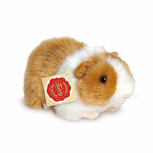Hermann Teddy 92639 Meerschweinchen, 20 cm, Gold/weiß, Kuscheltier mit idealem Recyclinganteil (Füllmaterial)