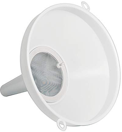 Mobil Plastic - Imbuto per alimenti diametro 26 cm con predisposizione per filtro (filtro non incluso) - bianco