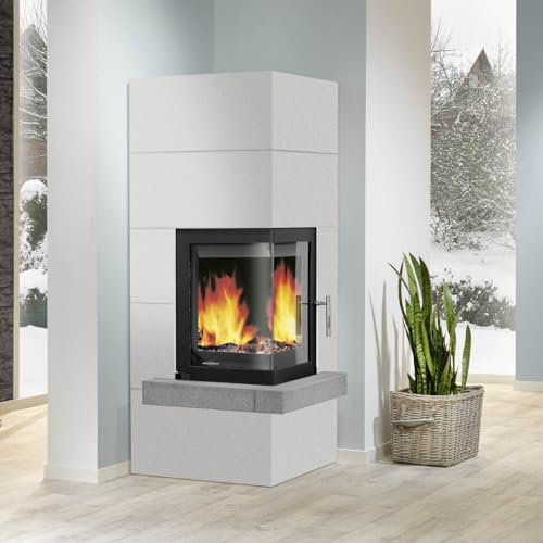 Oranier | Heizkamin | Club (W+) II | 7 kW | Sims Naturstein Grau