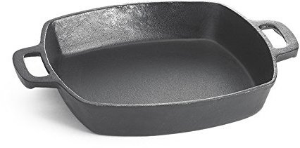 TableCraft Pre-Seasoned 10 Cast Iron Square Fry Pan | Commerical Quality for Restaurant or Home Kitchen Use, 2 quart, Black
