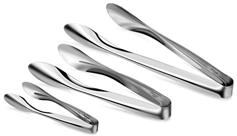 Artaste 43167 Rain 18/10 Stainless Steel Utility Tongs, Set of 3