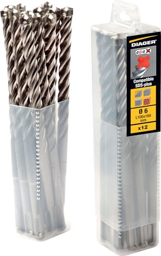 Diager, Foret Béton 4G4 Booster SDS+ 6X160Mm Boîte de 12