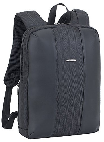 Rivacase 14 Inch Laptop Women Rucksack PU Leather Satchel Backpack Casual Shoulder Ladies Travel Bag