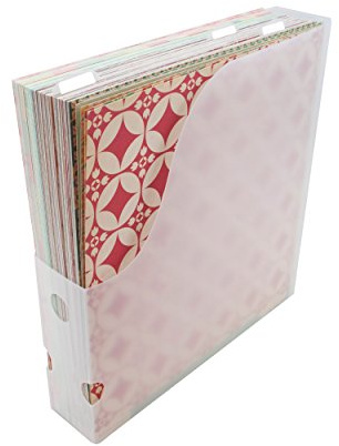 Advantus Vertical Scrapbook Paper Holder, Frosted