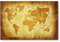 Postereck - 0273 - Hochwertiges Weltkarten Poster Vintage | Weltkarte Wand mit Hauptstädten der Länder | Unterricht Klassenzimmer Schule World Map Wall | Landkarte Welt XXL | Poster - DIN A4-21,0 cm x 29,7 cm