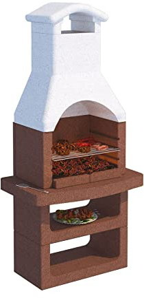 Beton Barbecue Carbone PREFABBRICATO in Cemento CM.L90xP59xH184