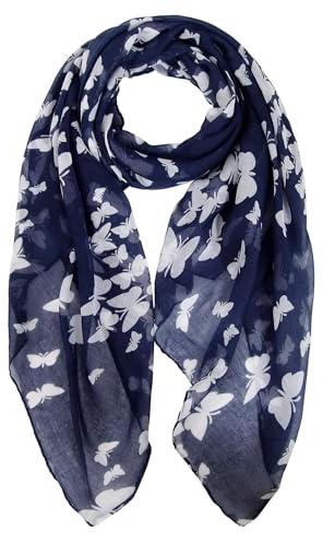 DiaryLook Ladies Women's Fashion Bird Print Long Scarves Floral Neck Scarf Shawl Wrap Gifts For Women