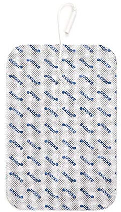axion große Elektroden-Pads 18x11 cm 2Stk. für EMS-Training & TENS-Schmerztherapie | Wiederverwendbare Klebe-Elektroden, sehr Gute Haft - & Leitfähigkeit | zertifiziertes Medizinprodukt