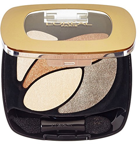 L'Oréal Paris Color Riche Quads Eyeshadow, E1 Beige Trench - Lidschatten Palette für ein intensives, sinnliches Farbergebnis - 1er Pack (1 x 2,5g)