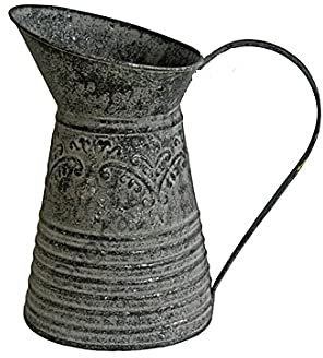 Pichet en pierre d'acanthe moyenne - Vase à fleurs - Style rustique/shabby chic