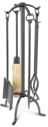 Pilgrim Craftsman 18018 Fireplace Tool Set - Vintage Iron, 31 Tall, 5 Piece