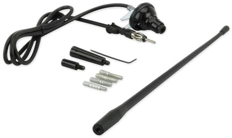 Scosche RMA900 Universal Car Radio Antenna - 13” Rubber Mast - Top Mount Replacement Antenna - Fits Domestic and Import Vehicles - Enhanced AM/FM Reception - Auto Antenna Car Truck SUV