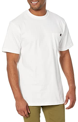 Dickies Camiseta Holgada Con Bolsillo Y Manga Corta Hombre, Blanco, L
