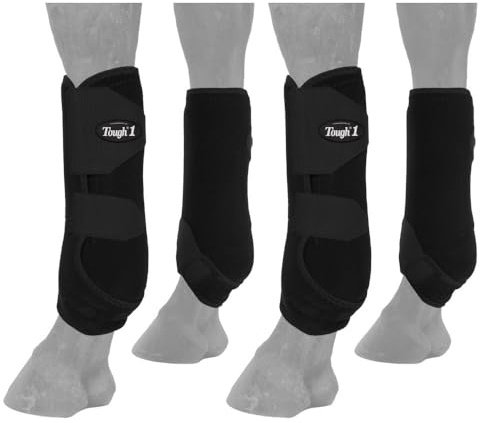 Tough 1 Extreme Vented Sport Boots Set, Black, Large