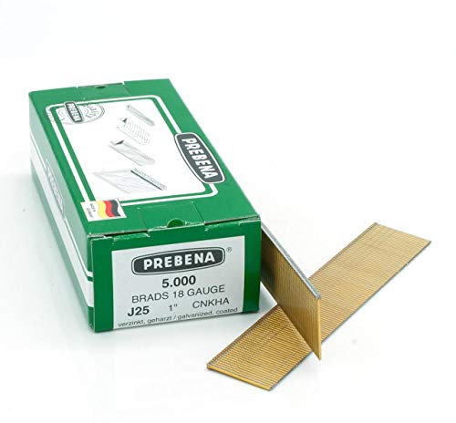 Prebena Stauchkopfnägel J25CNKHA 1,05x1,25mm/25mm verzinkt/geharzt, 5000 Stück, Silber