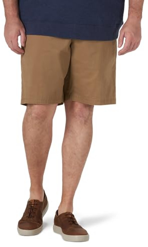 Lee Men's Extreme Motion Flat Front Short Original Khaki 42