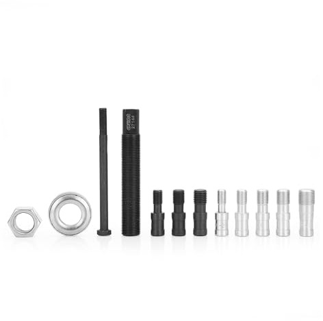 OEMTOOLS 27144 Harmonic Balancer Installer Tool, Mechanic Tools, Color-Coded Adjustable Sleeves, 9 Count Thread Adapter Kit, Sturdy Plastic Case