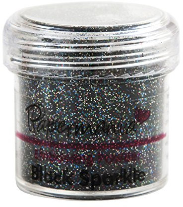 Docrafts Embossing Powder Black Sparkle