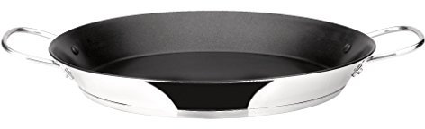 IBILI, Padella per paella Bistrot, 45 cm, acciaio inox, antiaderente, 12 porzioni, adatta ai piani a induzione.