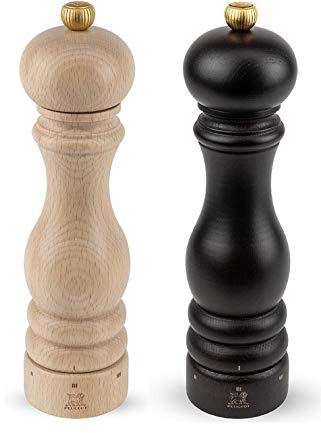 Peugeot Paris U'Select Zirlion Salt And Pepper Mill 9 Set, Natural And Chocolate